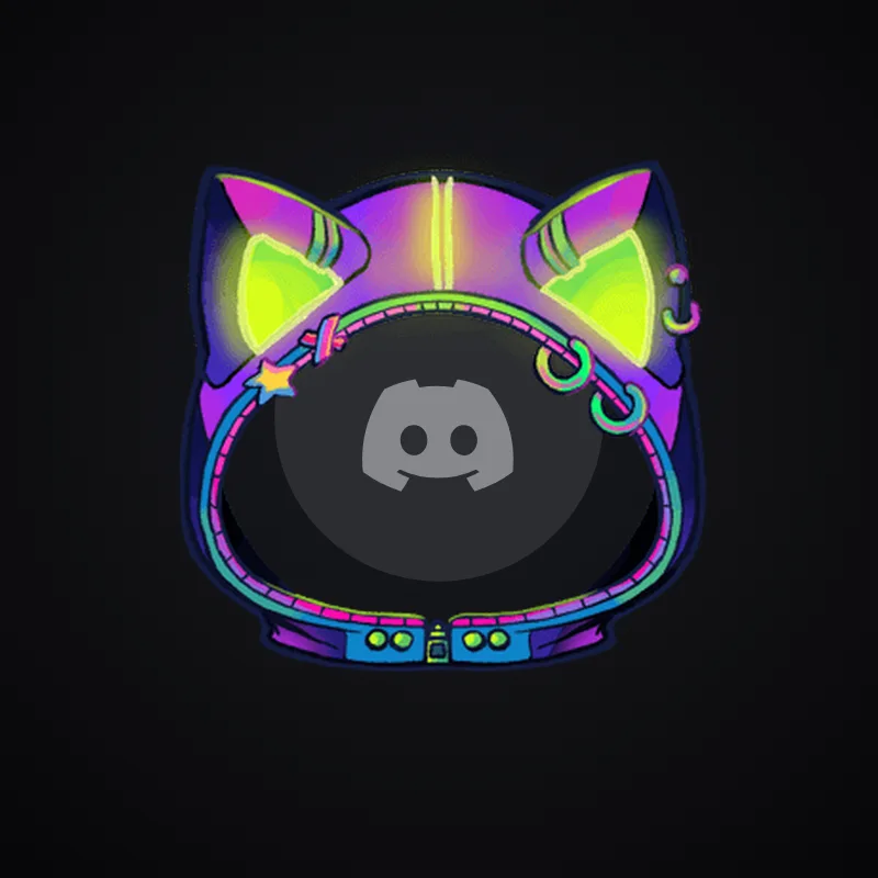 Discord Neon Cat Hoodie Avatar Decoration 🎁 | Gift Link | Instant & Safe
