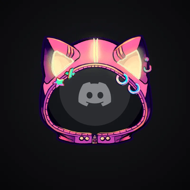 Discord Neon Cat Hoodie (Pink) Avatar Decoration 🎁 | Gift Link | Instant & Safe
