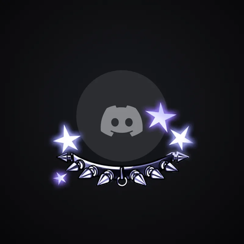 Discord Neon Spike Choker (Black) Avatar Decoration 🎁 | Gift Link | Instant & Safe