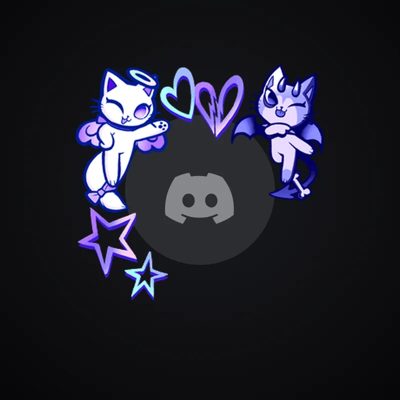 Discord Mischievous Kitties (Blue) Avatar Decoration 🎁 | Gift Link | Instant & Safe