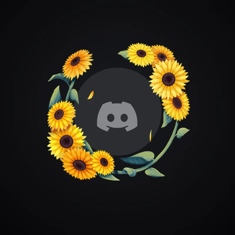 Discord Sunflowers Avatar Decoration 🎁 | Gift Link | Instant & Safe
