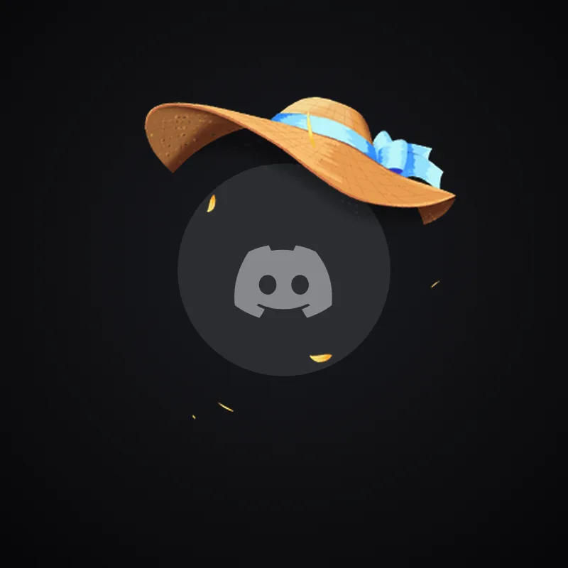 Discord Beach Hat Avatar Decoration 🎁 | Gift Link | Instant & Safe