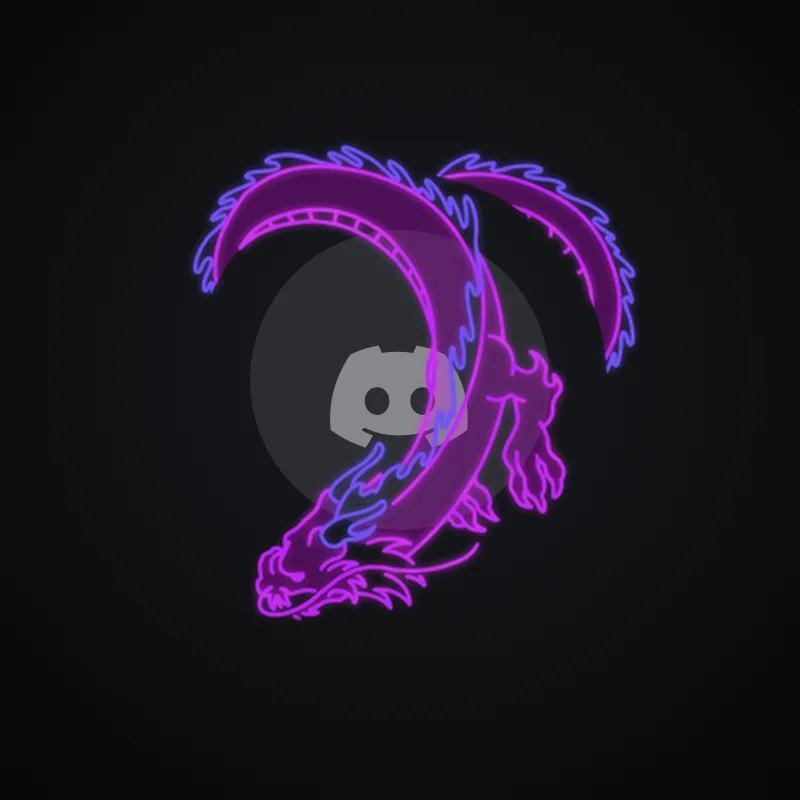 Discord Hologram Dragon Avatar Decoration 🎁 | Gift Link | Instant & Safe
