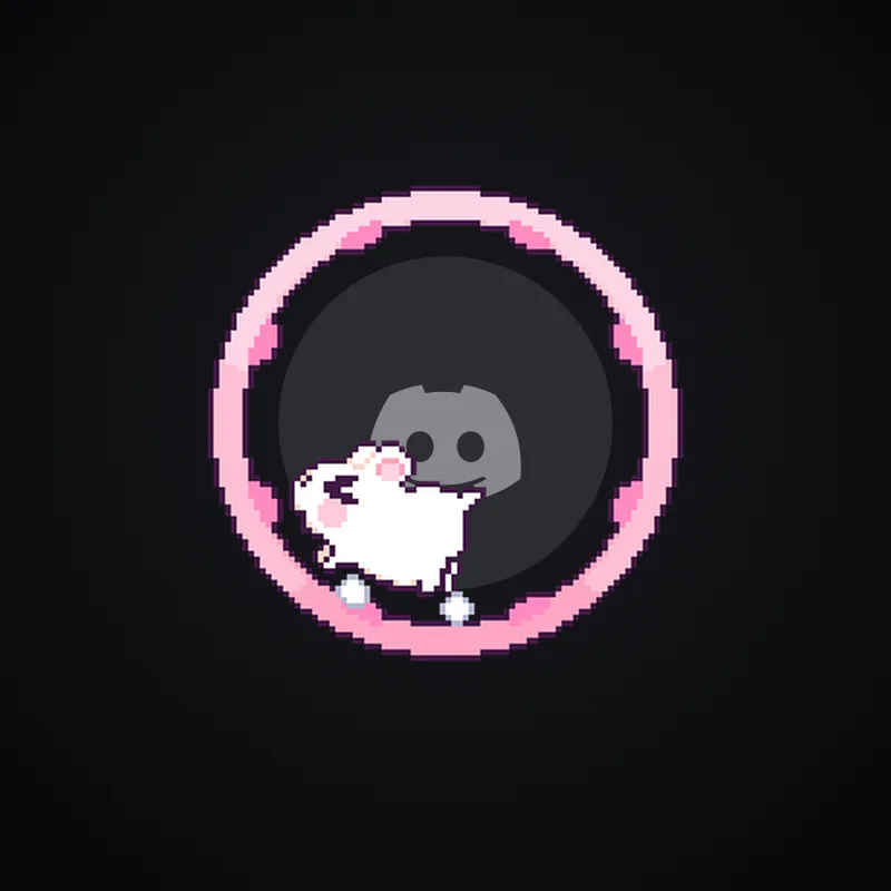 Discord Hammy (Pink) Avatar Decoration 🎁 | Gift Link | Instant & Safe