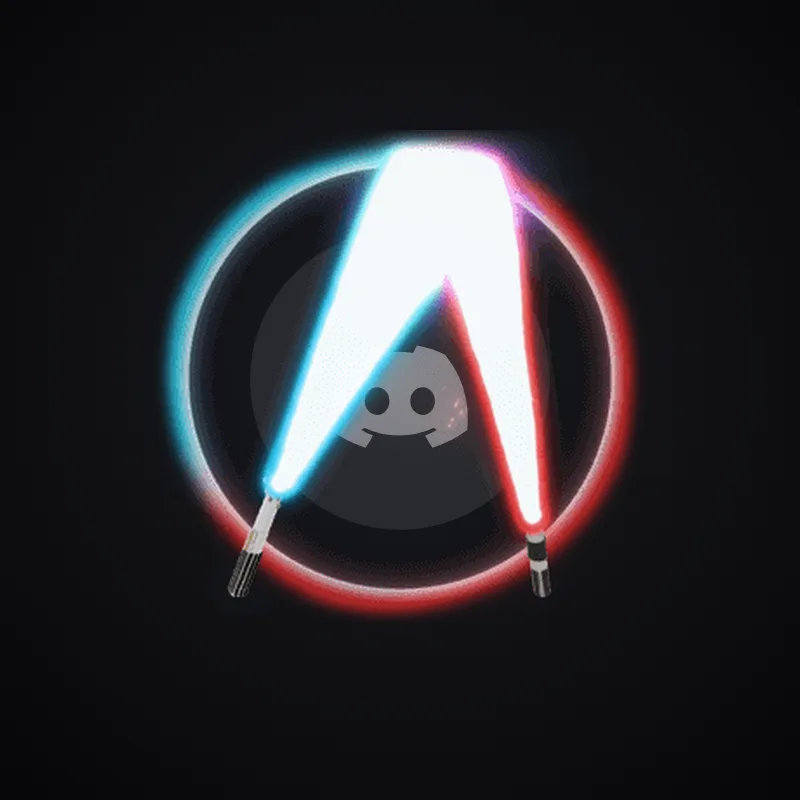 Discord Lightsabers (Blue and Red) Avatar Decoration 🎁 | Gift Link | Instant & Safe