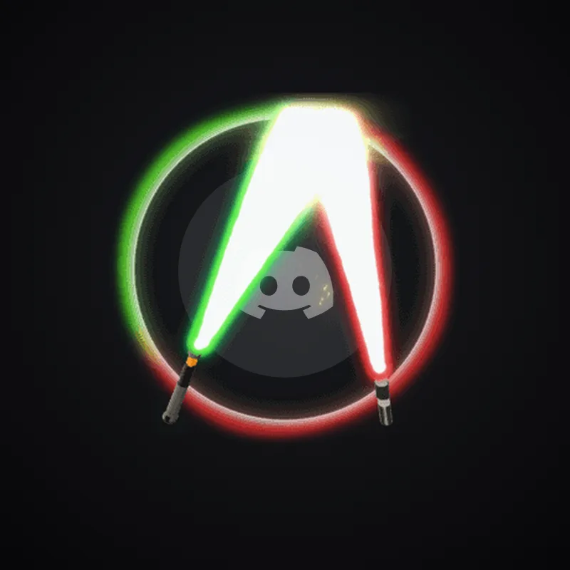 Discord Lightsabers (Green and Red) Avatar Decoration 🎁 | Gift Link | Instant & Safe