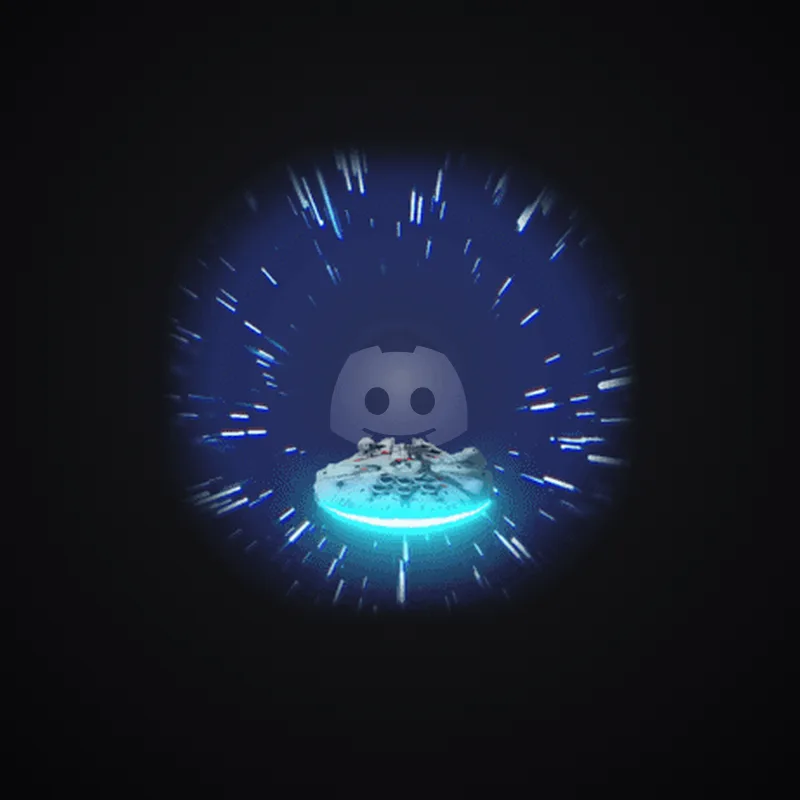 Discord Millennium Falcon Hyperdrive Avatar Decoration 🎁 | Gift Link | Instant & Safe