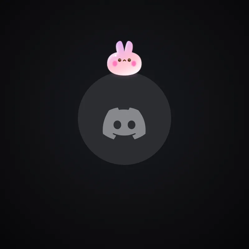 Discord Mochi Bunny (Pink) Avatar Decoration 🎁 | Gift Link | Instant & Safe