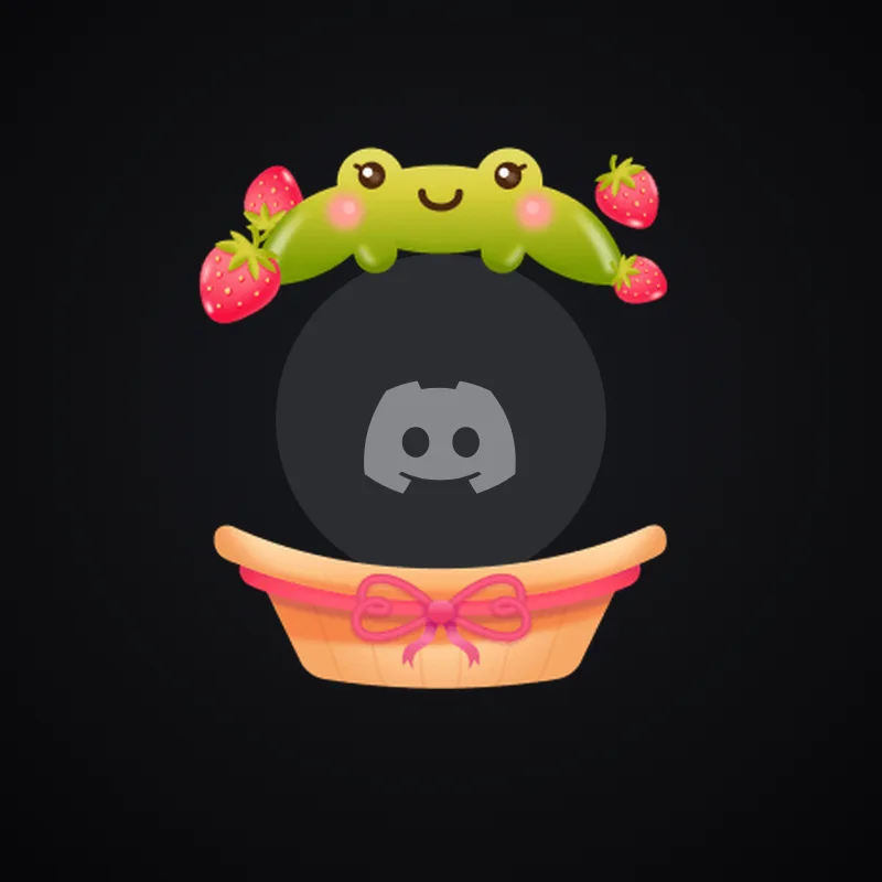 Discord Ice Cream Frog Avatar Decoration 🎁 | Gift Link | Instant & Safe