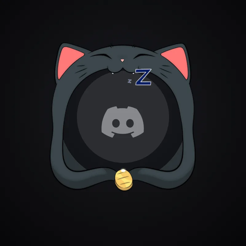Discord Cat Onesie (Black) Avatar Decoration 🎁 | Gift Link | Instant & Safe