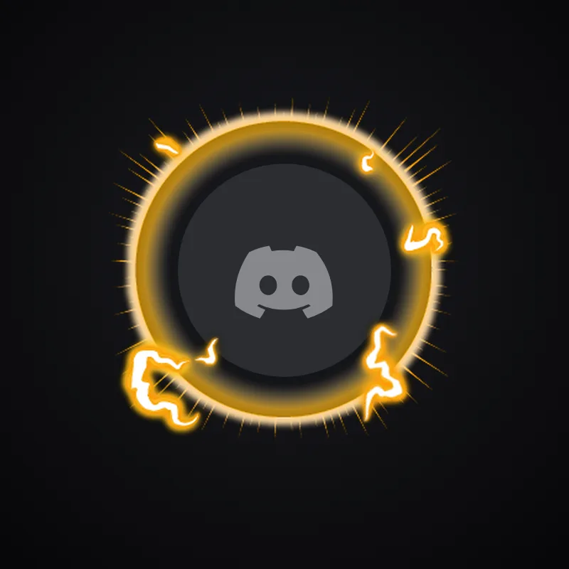 Discord Radiating Energy (Yellow) Avatar Decoration 🎁 | Gift Link | Instant & Safe