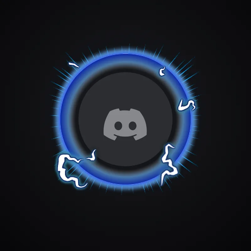 Discord Radiating Energy (Blue) Avatar Decoration 🎁 | Gift Link | Instant & Safe