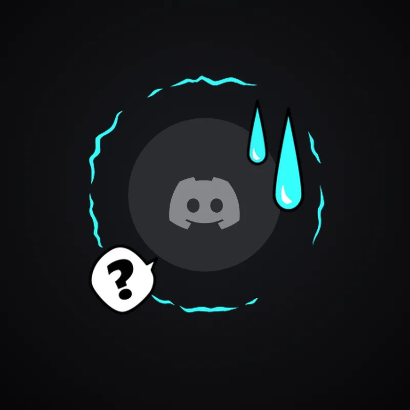 Discord Sweat Drops (Cyan) Avatar Decoration 🎁 | Gift Link | Instant & Safe