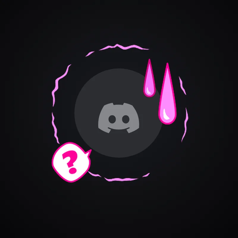 Discord Sweat Drops (Pink) Avatar Decoration 🎁 | Gift Link | Instant & Safe