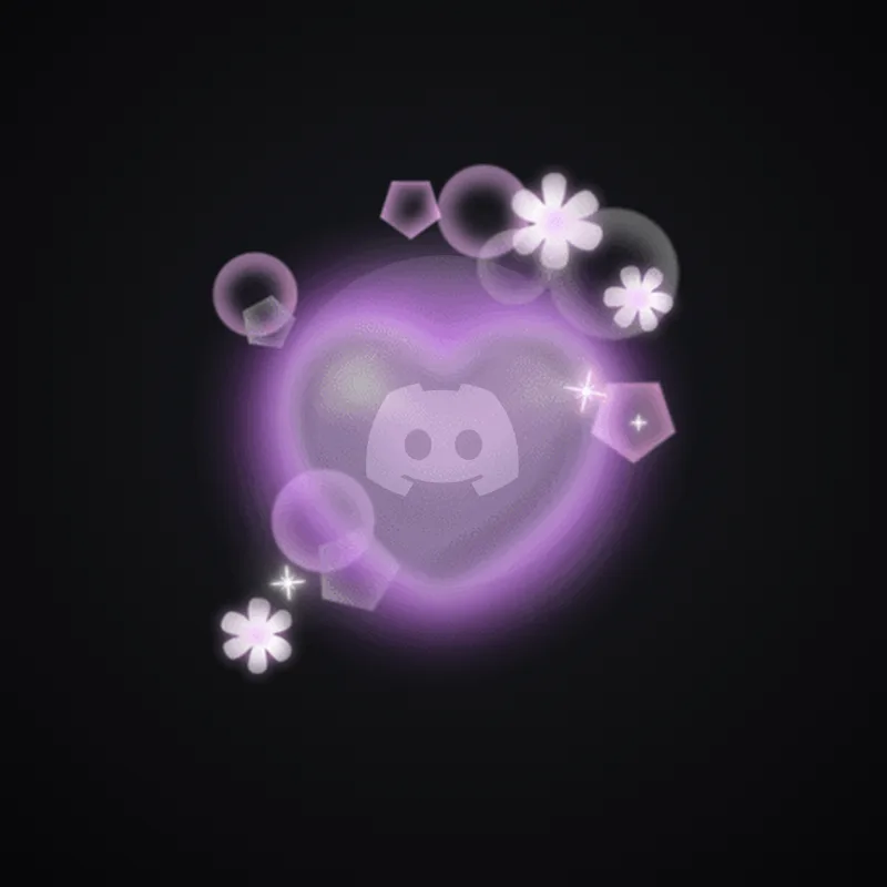 Discord Heartbloom (Purple) Avatar Decoration 🎁 | Gift Link | Instant & Safe