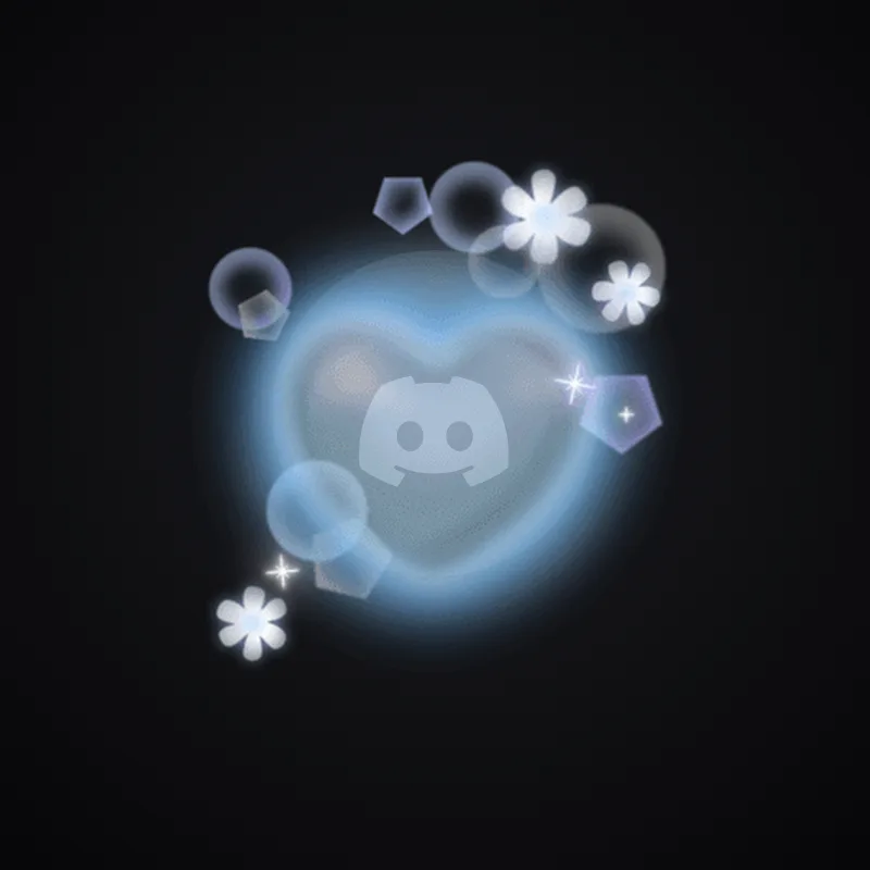Discord Heartbloom (Blue) Avatar Decoration 🎁 | Gift Link | Instant & Safe