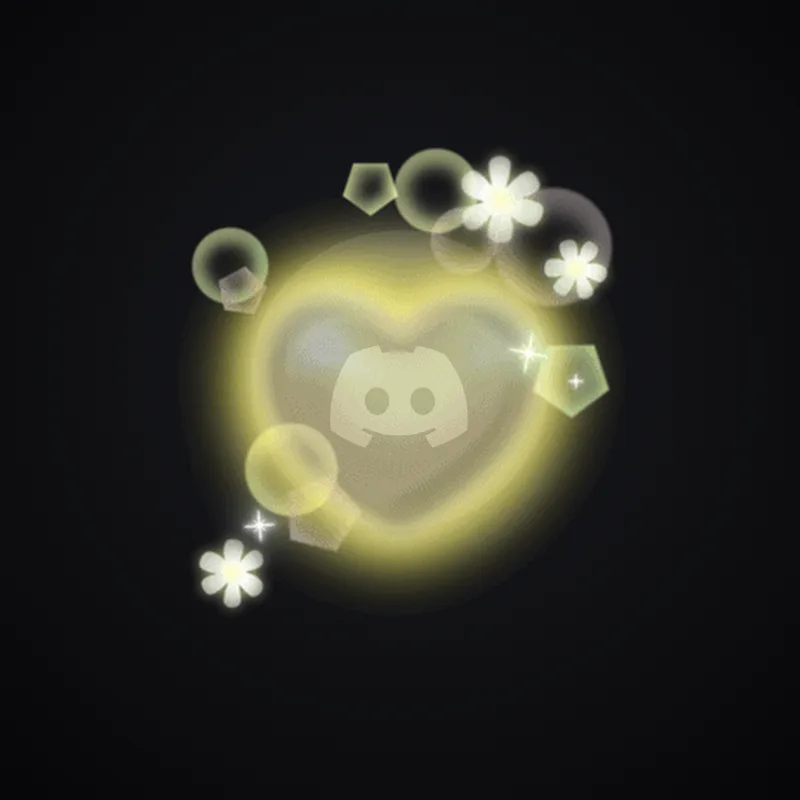 Discord Heartbloom (Yellow) Avatar Decoration 🎁 | Gift Link | Instant & Safe