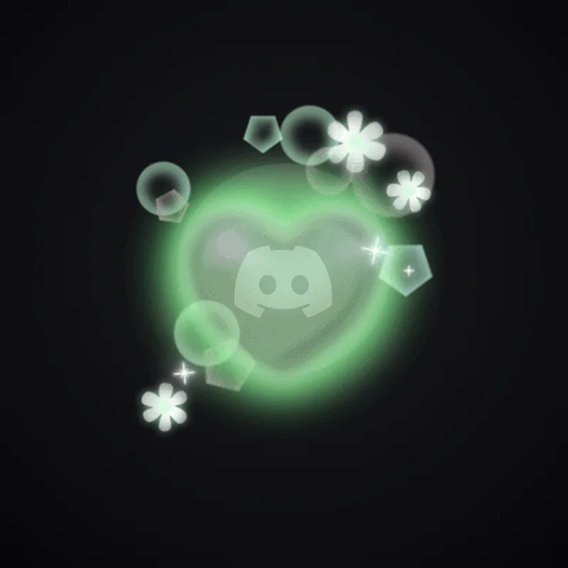 Discord Heartbloom (Green) Avatar Decoration 🎁 | Gift Link | Instant & Safe