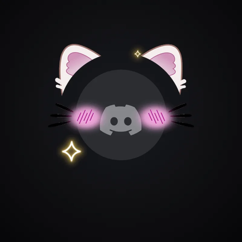 Discord Cat Ears Avatar Decoration 🎁 | Gift Link | Instant & Safe