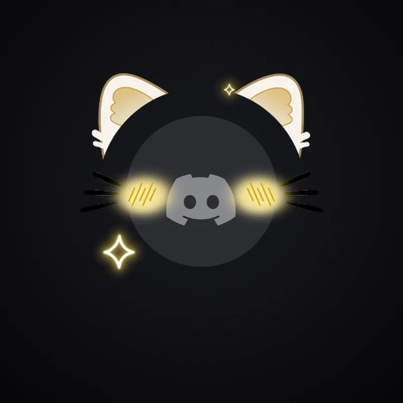 Discord Cat Ears (Yellow) Avatar Decoration 🎁 | Gift Link | Instant & Safe