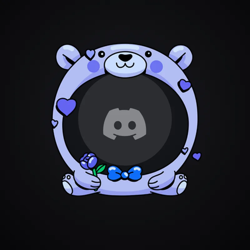 Discord Rose Bearer (Blue) Avatar Decoration 🎁 | Gift Link | Instant & Safe