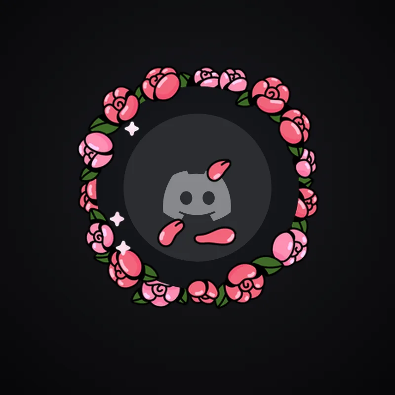 Discord Ring of Roses (Red) Avatar Decoration 🎁 | Gift Link | Instant & Safe