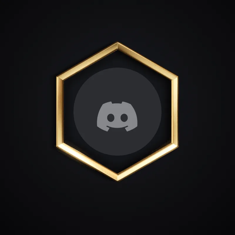 Discord Golden Hex Avatar Decoration 🎁 | Gift Link | Instant & Safe