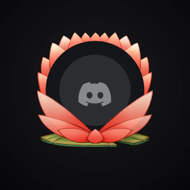 Discord Lotus Flower Avatar Decoration 🎁 | Gift Link | Instant & Safe