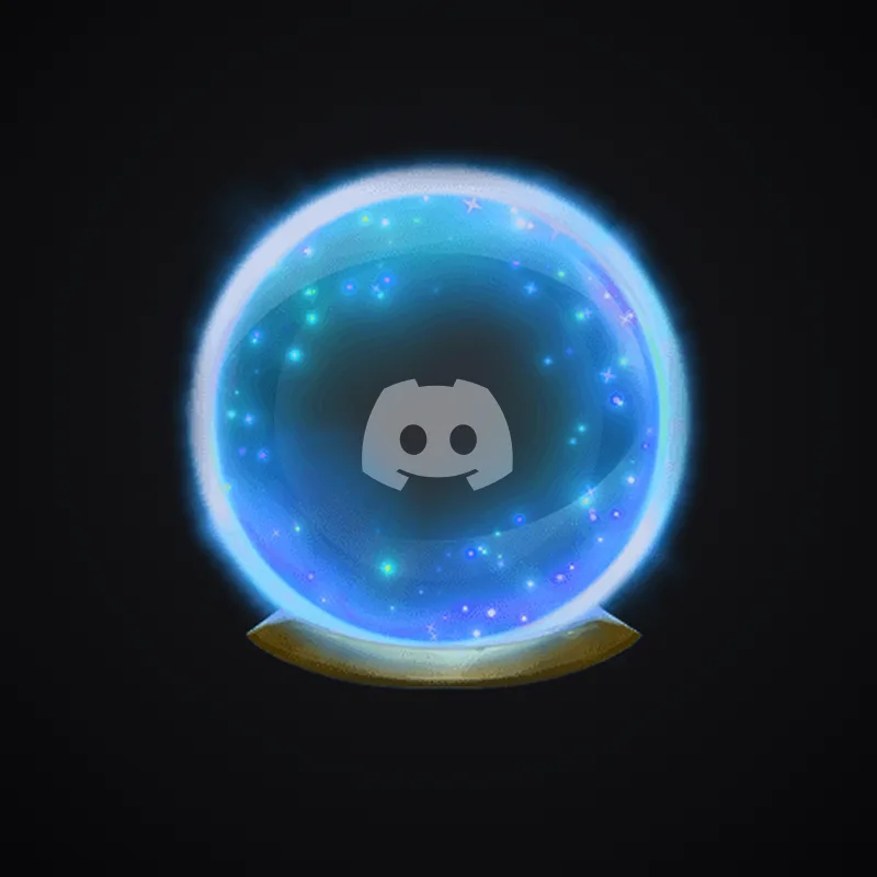 Discord Crystal Ball (Blue) Avatar Decoration 🎁 | Gift Link | Instant & Safe