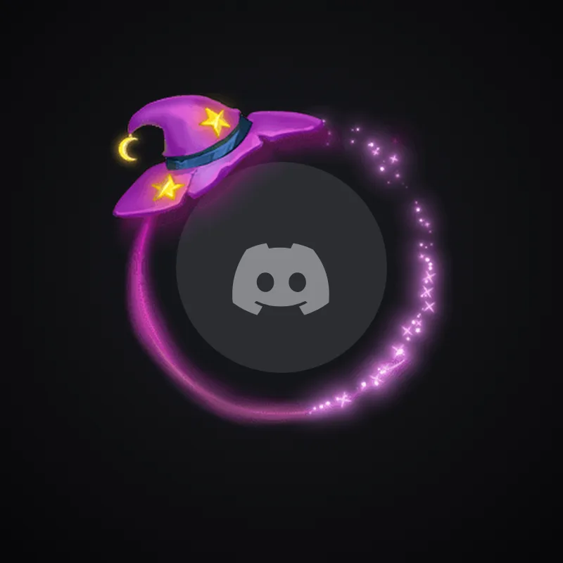 Discord Wizard Hat (Purple) Avatar Decoration 🎁 | Gift Link | Instant & Safe