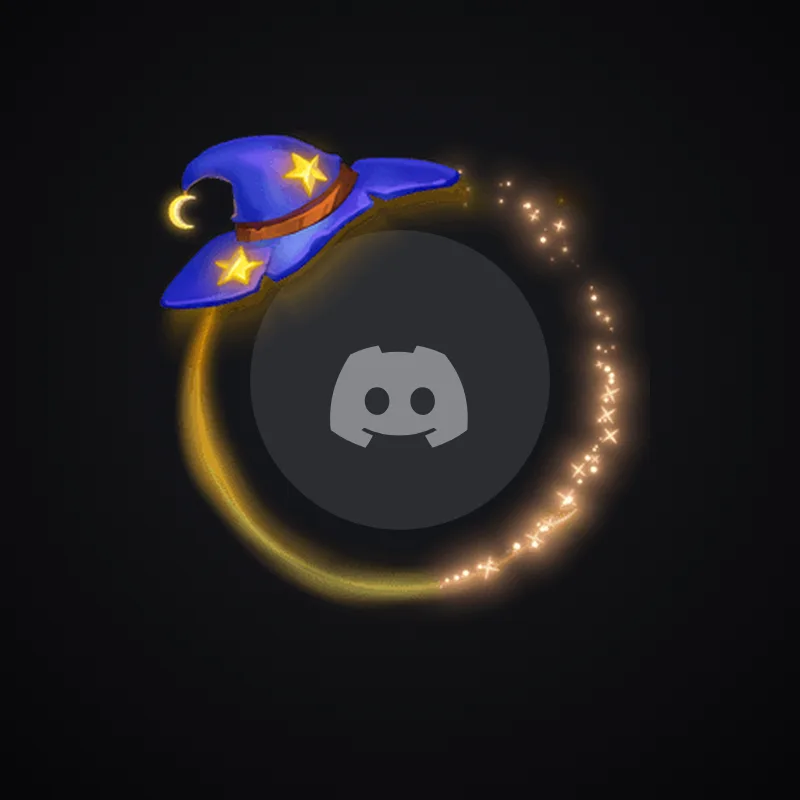 Discord Wizard Hat (Blue) Avatar Decoration 🎁 | Gift Link | Instant & Safe