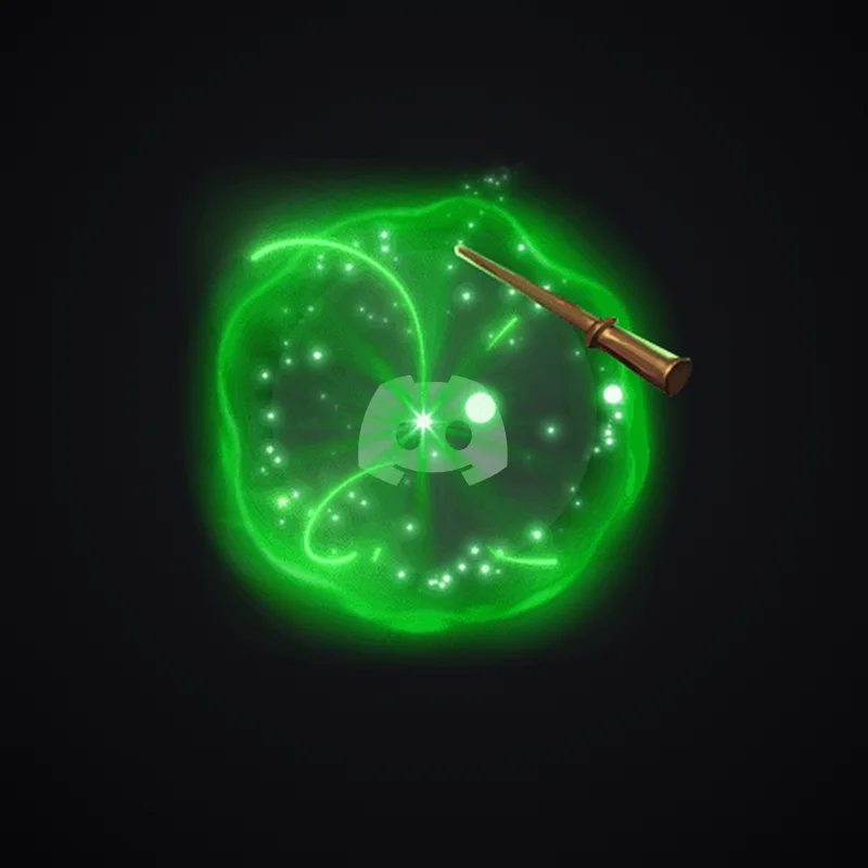 Discord Magical Wand (Green) Avatar Decoration 🎁 | Gift Link | Instant & Safe