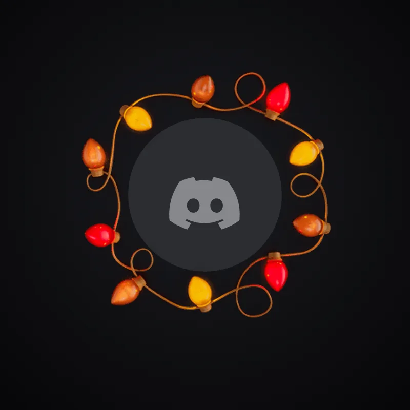 Discord String Lights (Ember) Avatar Decoration 🎁 | Gift Link | Instant & Safe