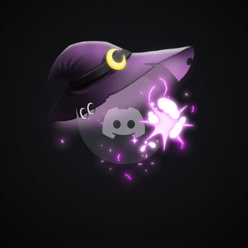 Discord Plum Witch Hat Avatar Decoration 🎁 | Gift Link | Instant & Safe