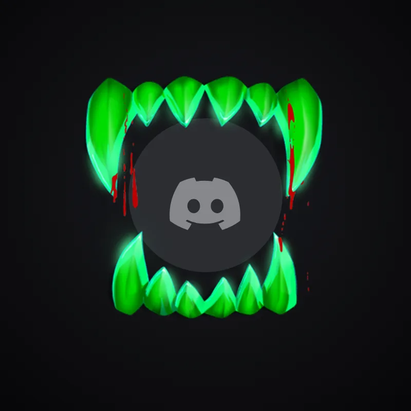 Discord Bloodthirsty (Green) Avatar Decoration 🎁 | Gift Link | Instant & Safe