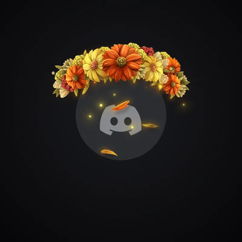 Discord Autumn Crown Avatar Decoration 🎁 | Gift Link | Instant & Safe
