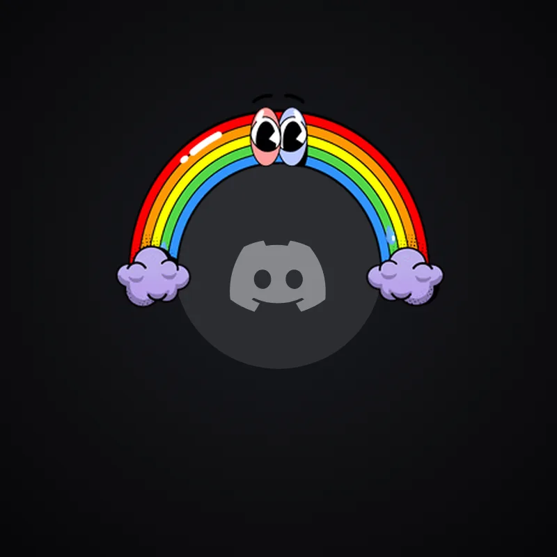 Discord Hugh the Rainbow Avatar Decoration 🎁 | Gift Link | Instant & Safe
