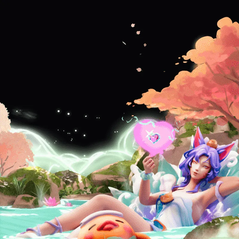 Discord Ahri's Floating Ducks Profile Effect 🎁 | Animated | Gift Link | Instant