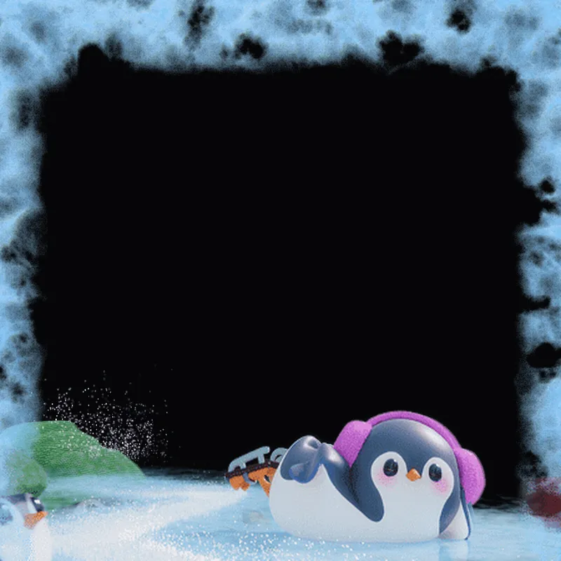 Discord Penguins on Ice Profile Effect 🎁 | Animated | Gift Link | Instant