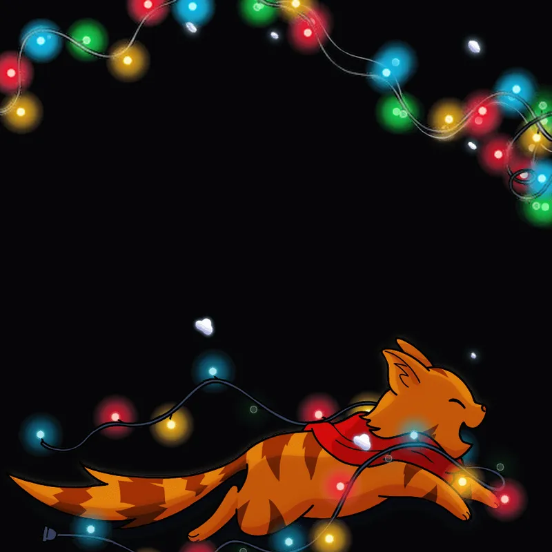 Discord Lofi Cat Zoomies (Festive) Profile Effect 🎁 | Animated | Gift Link | Instant