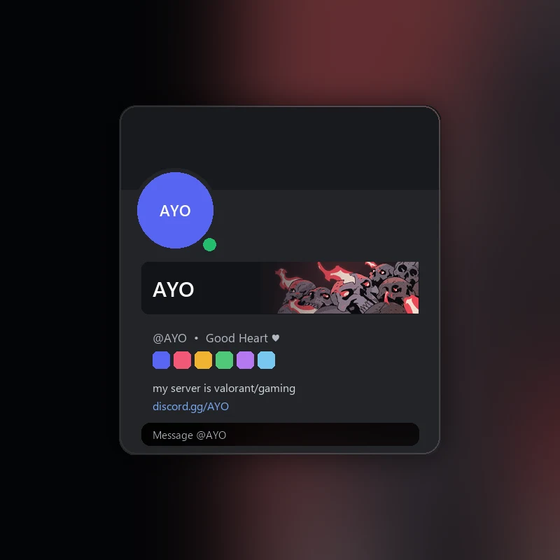 Discord Eternal Damnation (Red) Nameplate 🎁 | Gift Link | Instant
