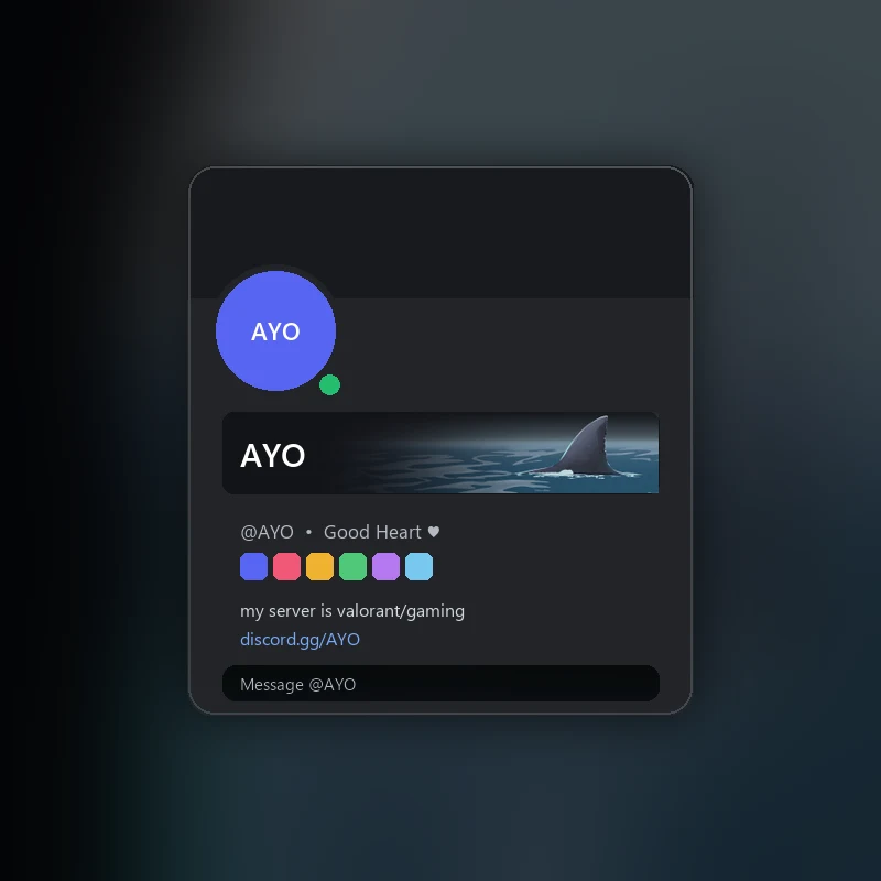 Discord Shark Fin Nameplate 🎁 | Gift Link | Instant