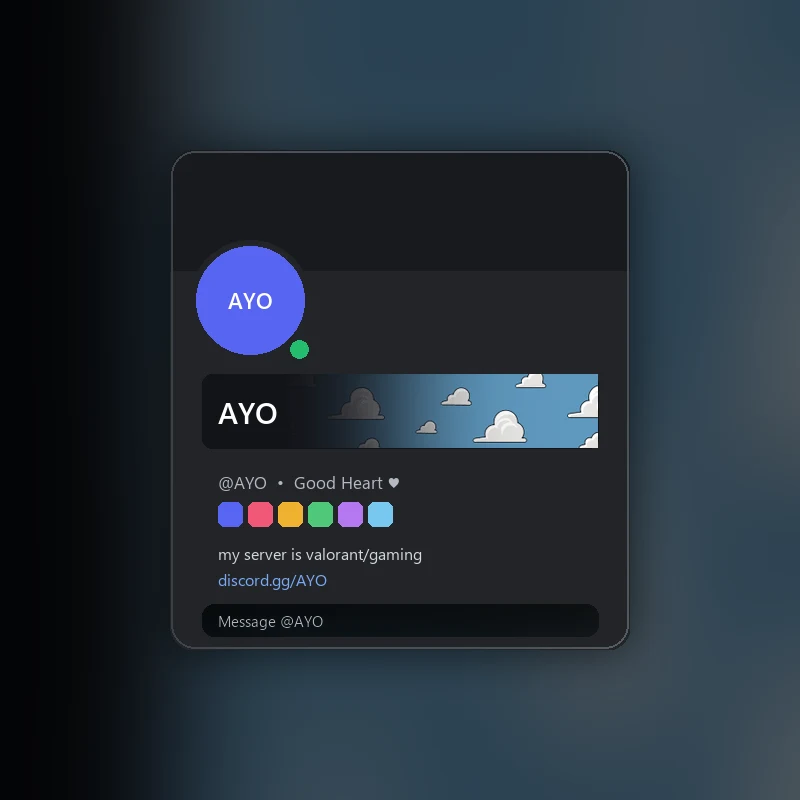 Discord Andy's Room Clouds Nameplate 🎁 | Gift Link | Instant