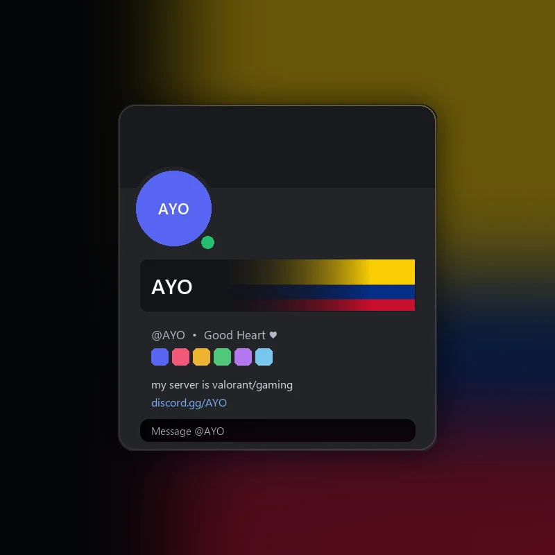 Discord Colombia Nameplate 🎁 | Gift Link | Instant