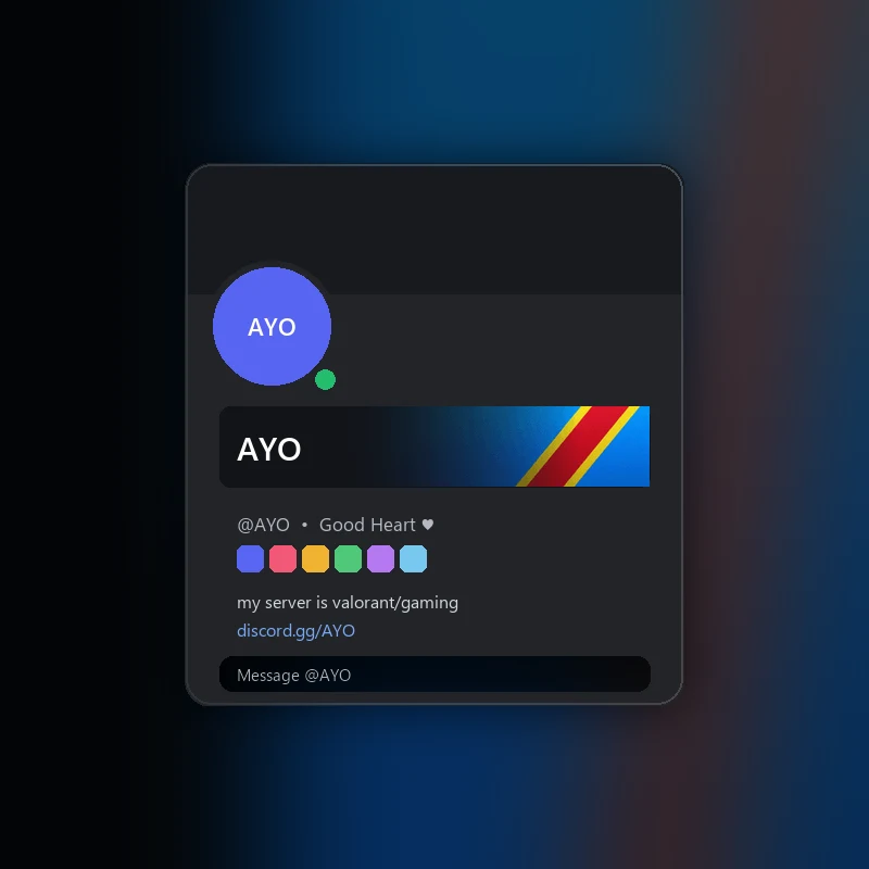 Discord DR Congo Nameplate 🎁 | Gift Link | Instant
