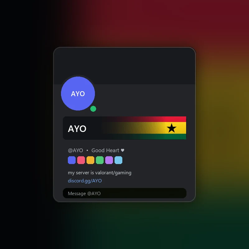 Discord Ghana Nameplate 🎁 | Gift Link | Instant