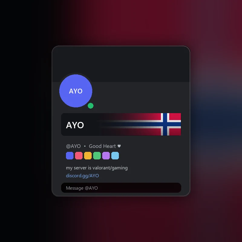 Discord Norway Nameplate 🎁 | Gift Link | Instant