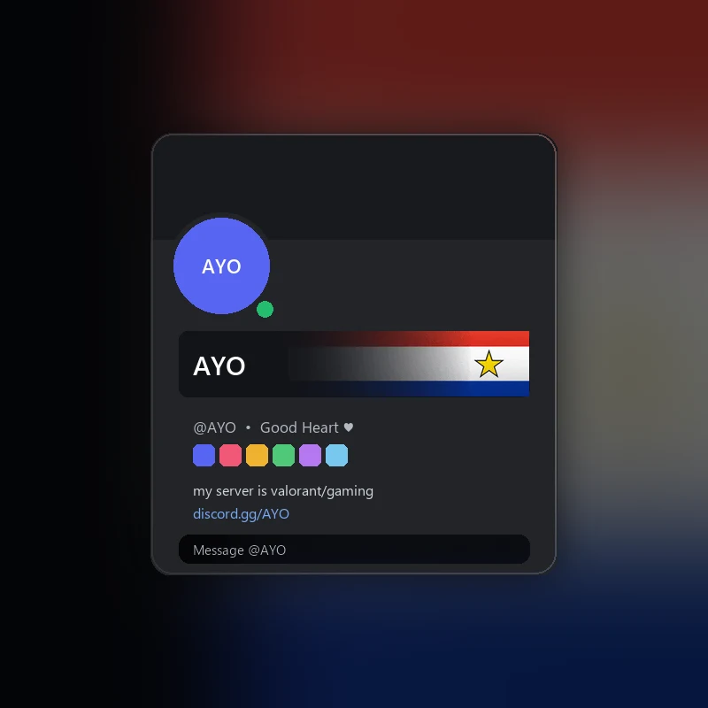 Discord Paraguay Nameplate 🎁 | Gift Link | Instant