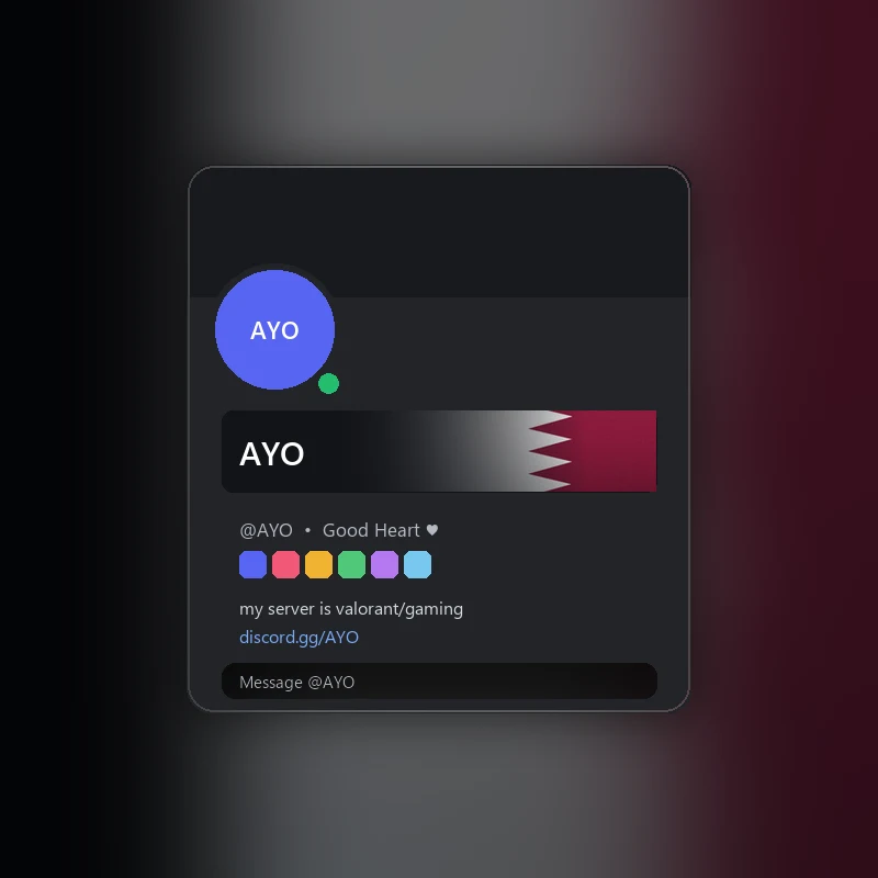 Discord Qatar Nameplate 🎁 | Gift Link | Instant