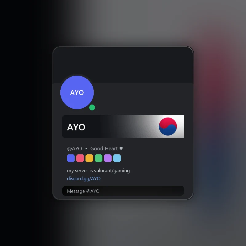 Discord South Korea Nameplate 🎁 | Gift Link | Instant